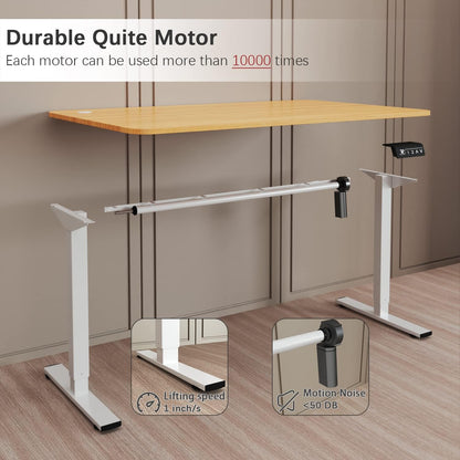 Escritorio eléctrico de altura ajustable de pie grande de 40 x 24pulgadas,