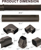 Kit de cubierta de línea marrón de 3 pulgadas de ancho y 10 pies de largo, para...