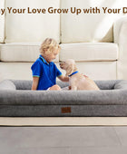 BFPETHOME Sofá cama para perros grandes, cama lavable para perros grandes con...