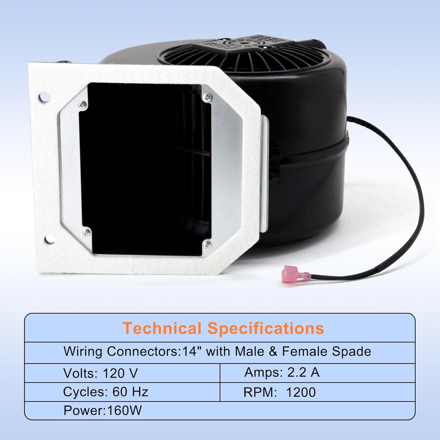 Criditpid KS-5020-1052 Reemplazo del ventilador de convección para PelPro...