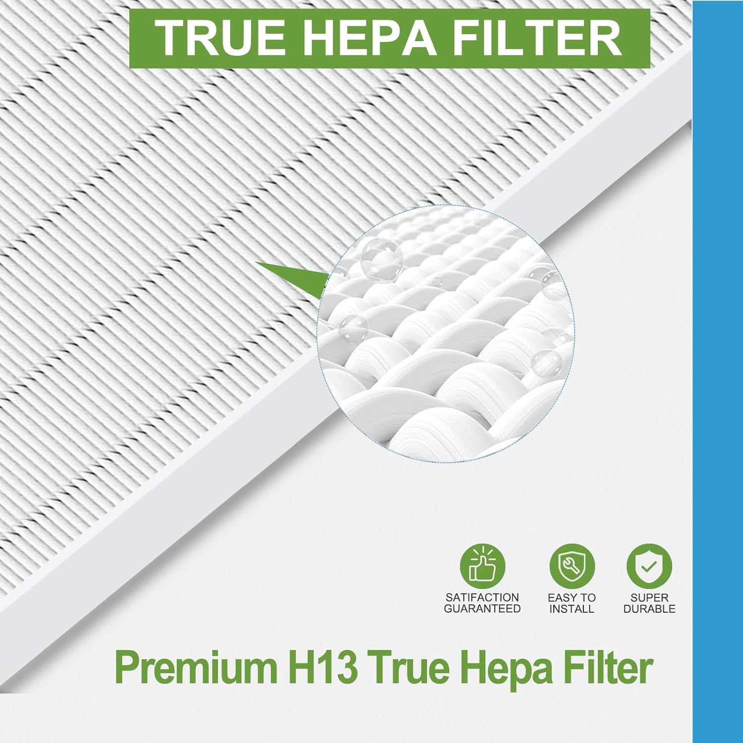 115115 Filtros de repuesto HEPA A para purificador de aire Winix PlasmaWave...