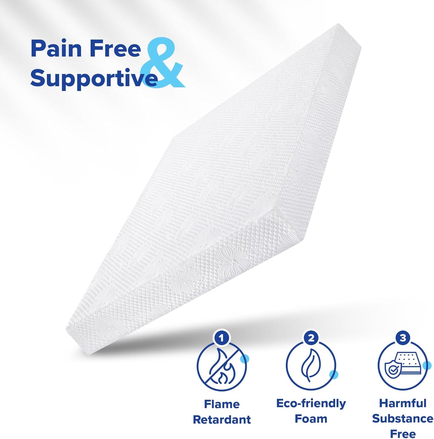 Colchón transpirable con múltiples capas de espuma viscoelástica Olee Sleep