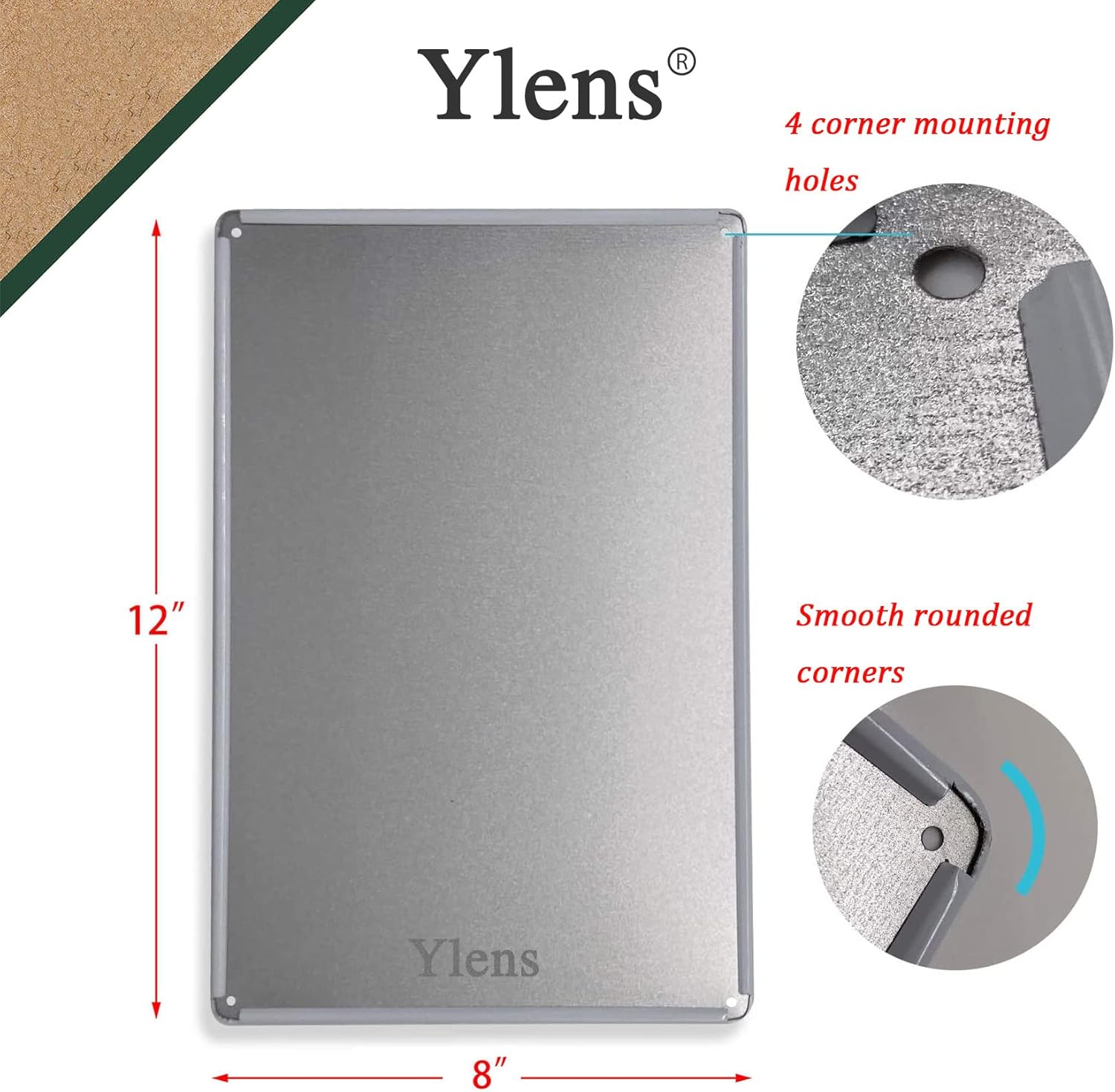 Ylens Letrero de metal para decoración de pared, diseño de desayuno de...