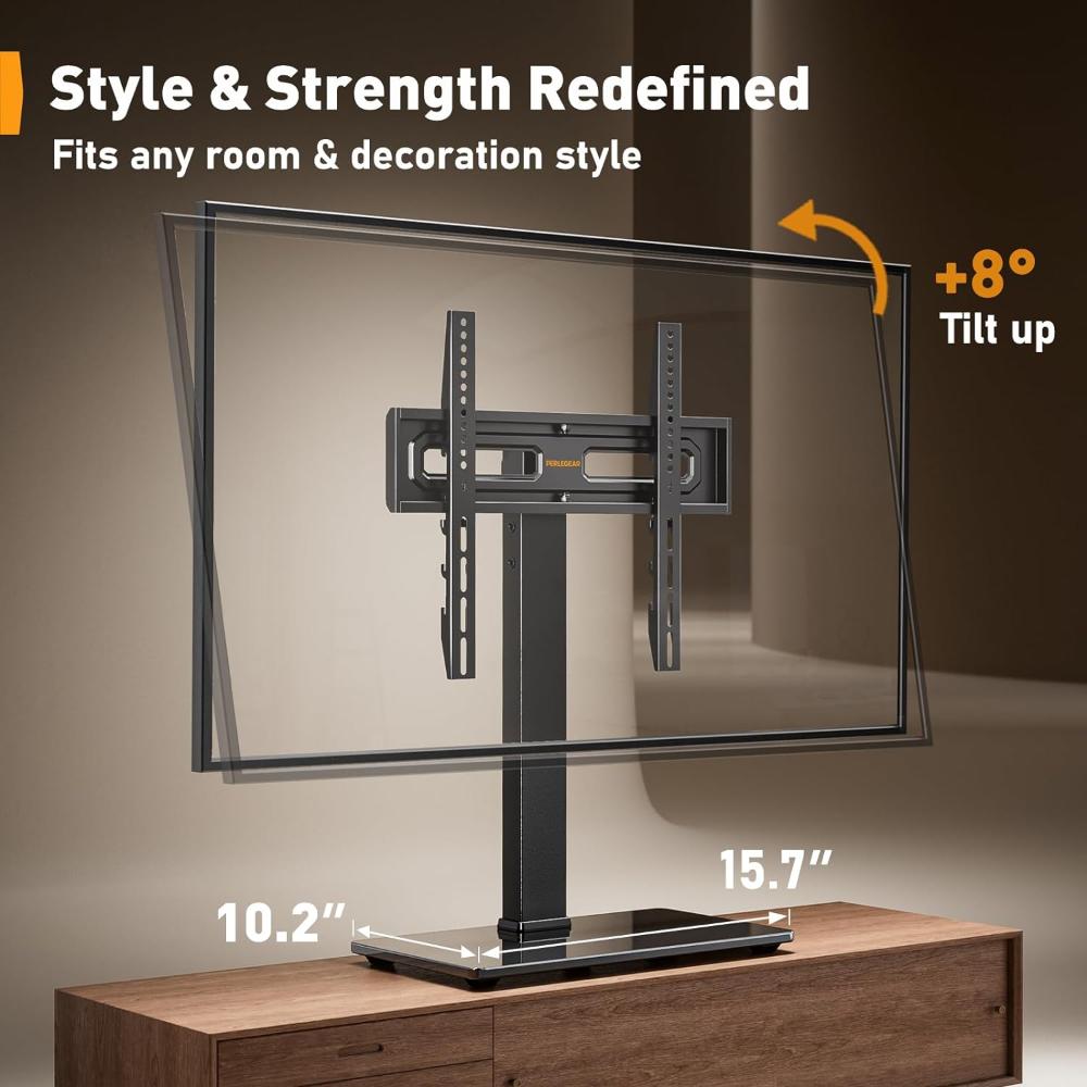 Soporte de mesa ajustable para TV de 70", Perlegear PGTVS26