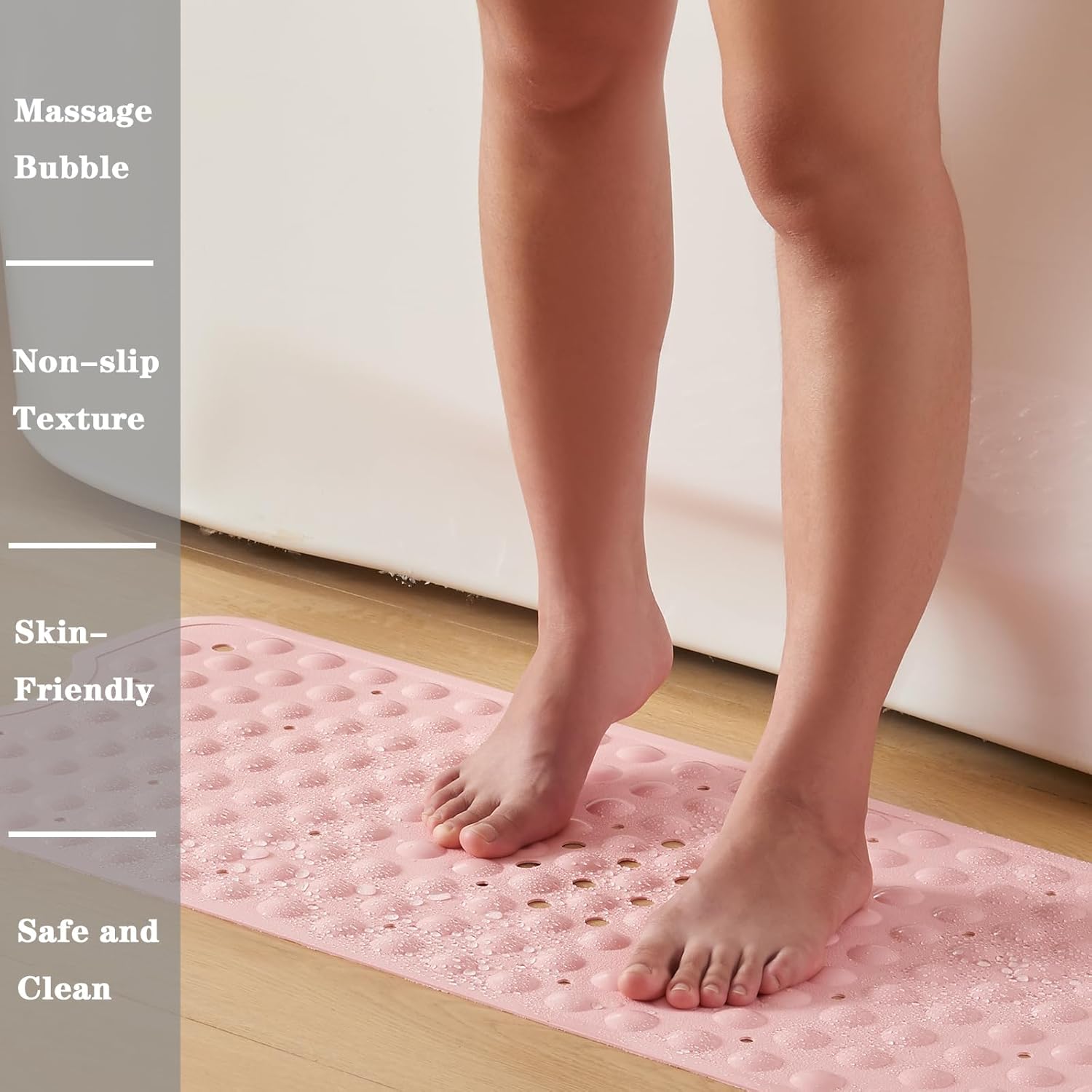 YANZIFLY Alfombra de bañera para ducha Alfombrilla de baño de silicona suave de...