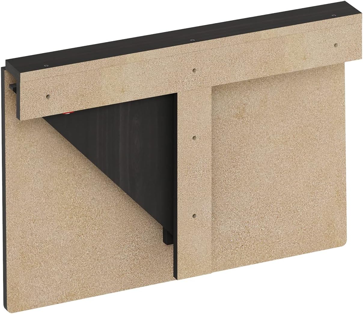 Furinno Mesa plegable de montaje en pared Hermite, Espresso