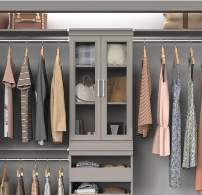 ClosetMaid Juego de pares de almacenamiento modular, 2 puertas de panel de