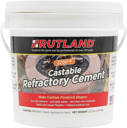 Rutland balde de cemento maleable de 12.5 libras Mezcla con agua (arcilla