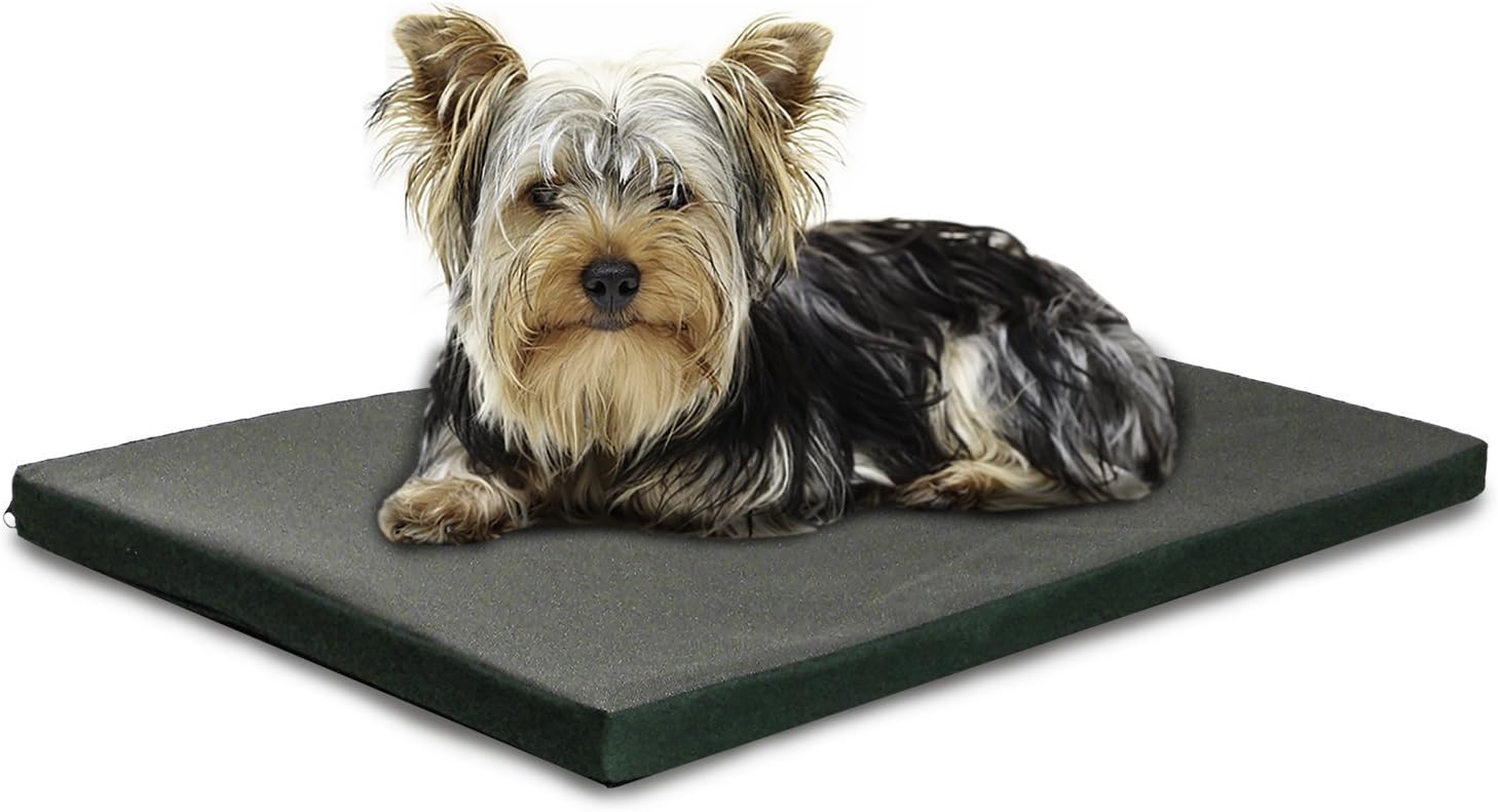 Furhaven Pet  Alfombrilla impermeable para perrera de perfil bajo y alfombrilla...