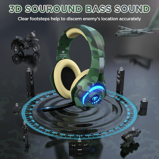 Auriculares para juegos para PS4 PS5 Xbox One, auriculares PS4 con sonido...