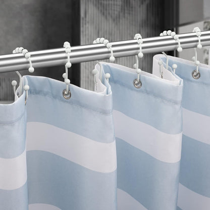 Ganchos para cortina de ducha, ganchos de ducha de metal resistente a la