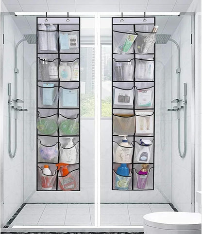 2 Pack Door Hanging Shoe Organizer, 12 Mesh Pockets,Space Saver for Closet Shoe