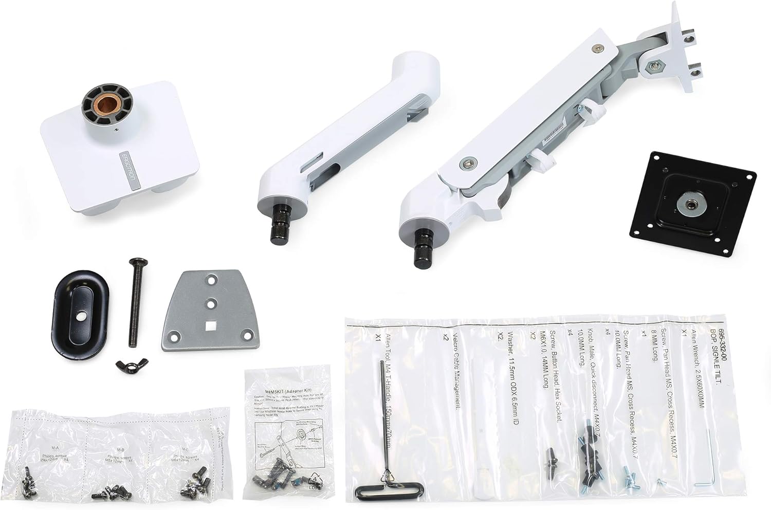 Ergotron Brazo de monitor HX Premium resistente, soporte de escritorio VESA...