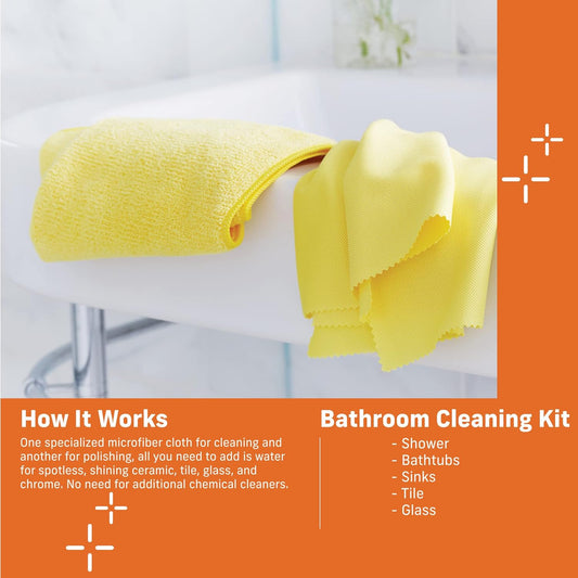 Kit de limpieza de baño, paño de limpieza de microfibra de alta calidad,
