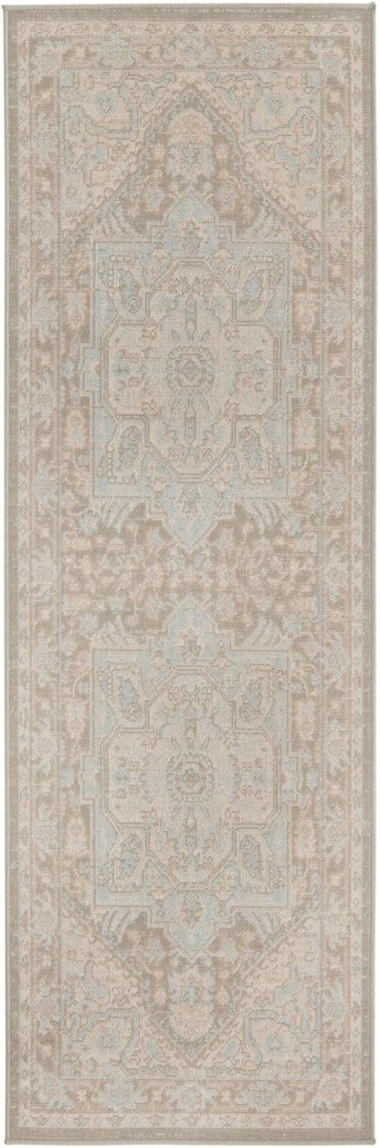Whitney Collection Alfombra Milano (2 pies x 6 pies 1 pulgada, gris nubemarfil)