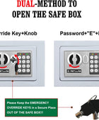 Caja de seguridad blanca de 0.23 pies cúbicos electrónica digital mini gabinete