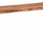 Furniture Sherman Banco de comedor moderno de madera maciza con borde vivo,