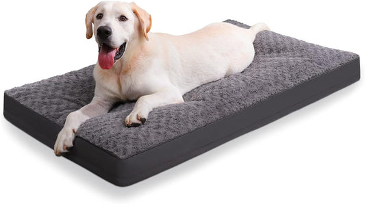 Cama para perros impermeable para perros medianos, terciopelo rosa, suave,...