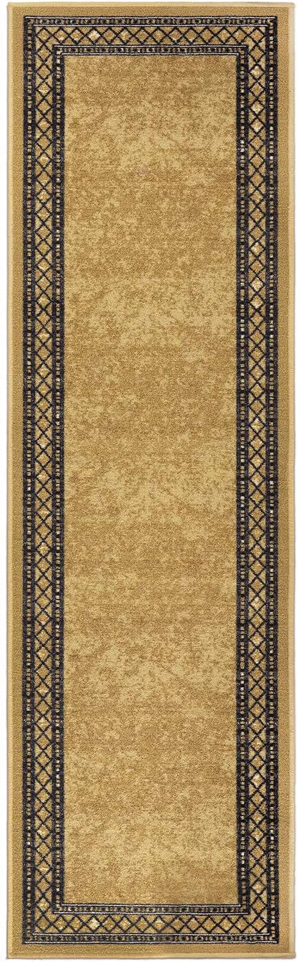Antep Rugs Alfombras modernas con bordes 2 x 10 pies antideslizantes...
