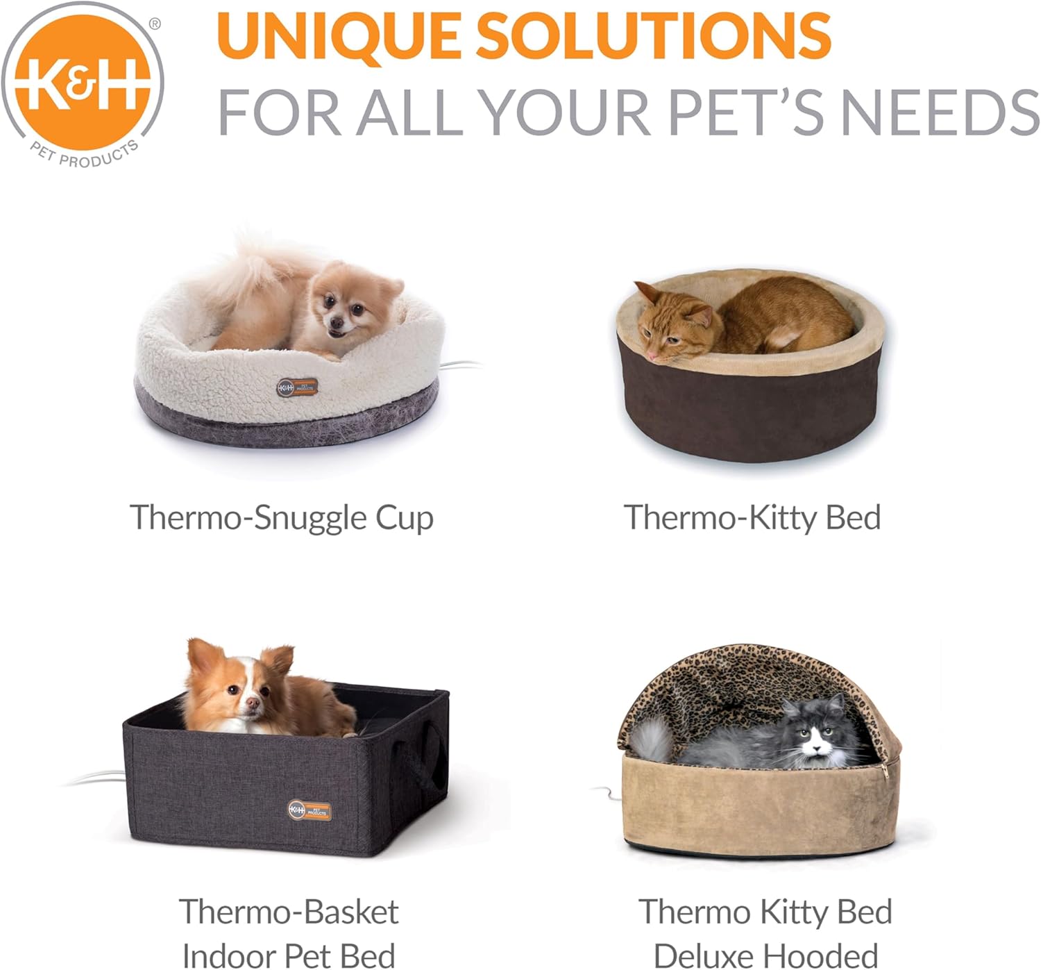 K&H Pet Products Thermo-Pet Cave - Cama para gatos con calefacción, color azul...