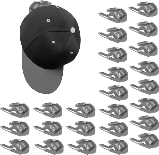 Paquete de 24 ganchos para sombreros para gorras de béisbol, organizador de
