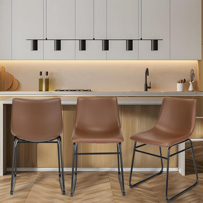 Sillas de comedor de 18 pulgadas, silla de comedor con respaldo, silla de bar