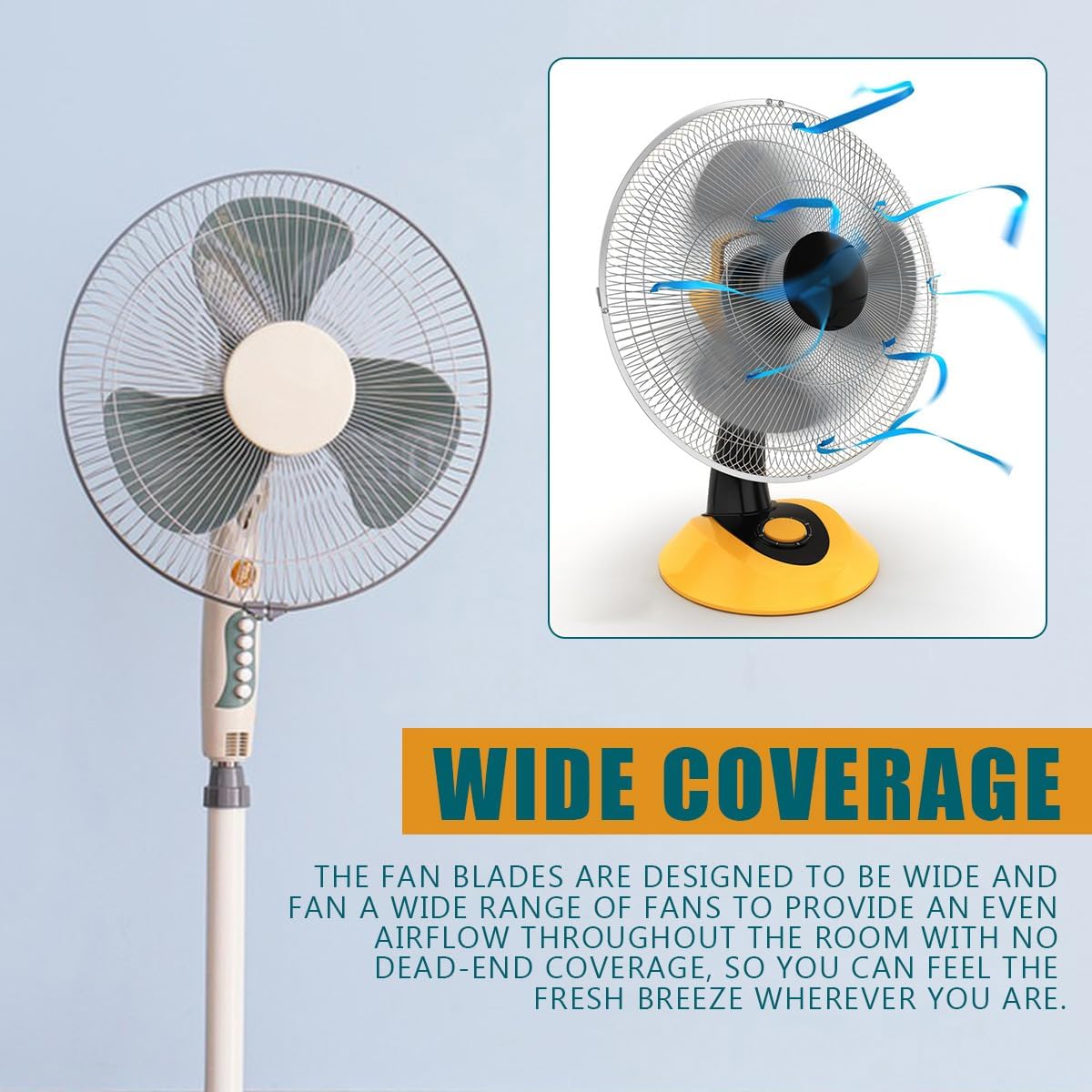 Cuchillas de ventilador de plástico de 16 pulgadas, ventilador universal para...