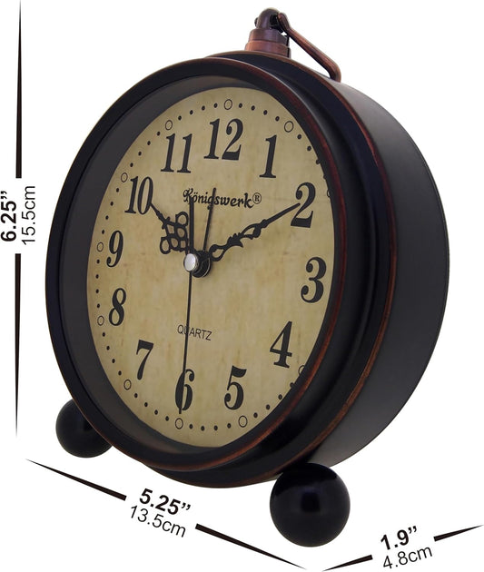 Konigswerk - Reloj Analógico de Cuarzo, decorativo, de gran tamaño, Retro,...
