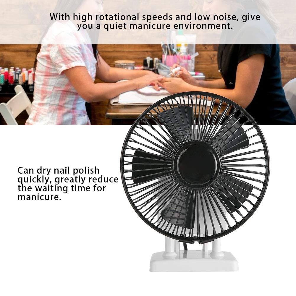 Mini ventilador eléctrico mesa escritorio 2 velocidades gran viento silencioso...