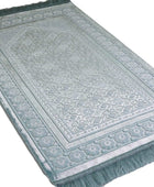 Modefa Alfombra de oración de terciopelo con cuentas de oración Ramadán Eid...