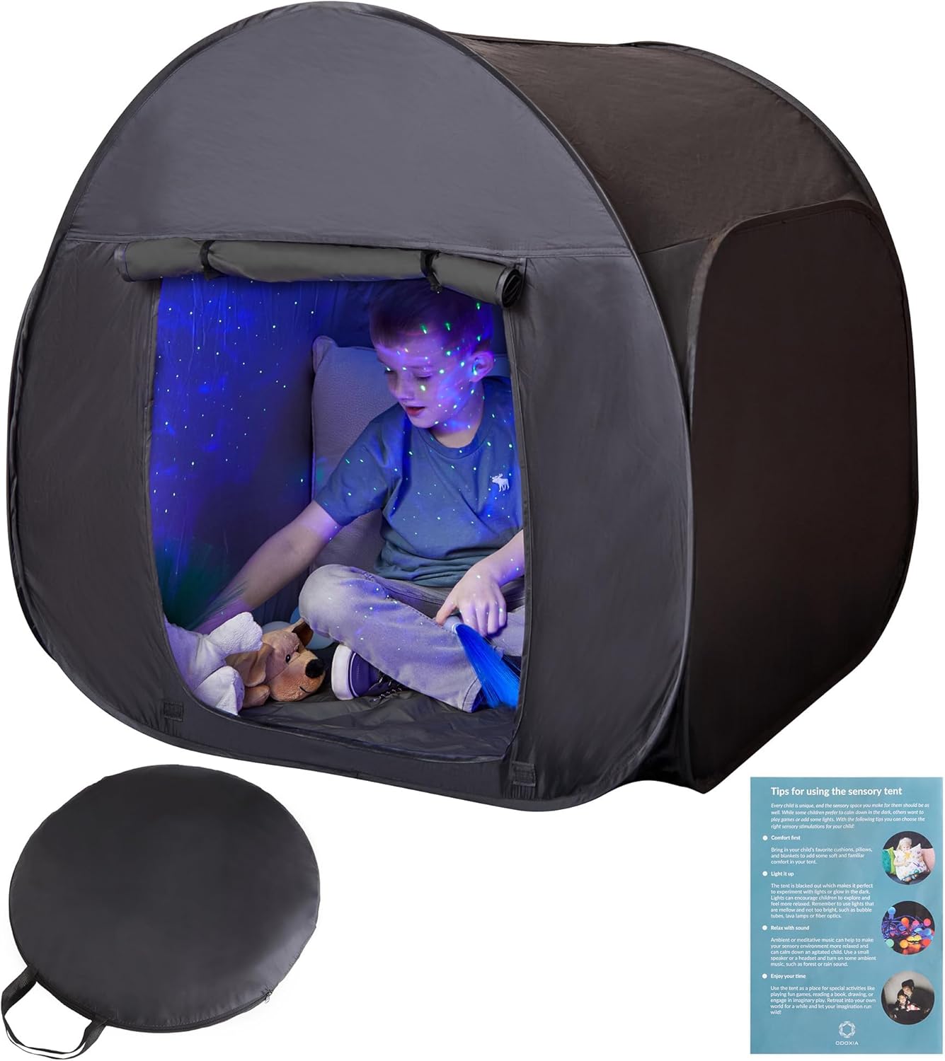 Tienda de campaña sensorial  Esquina tranquila para que los niños jueguen y se...