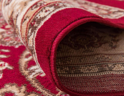 Kashan Collection Alfombra tradicional con diseño floral, color negro