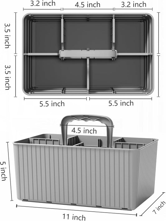 Organizador portátil de plástico para ducha, organizador de baño y...