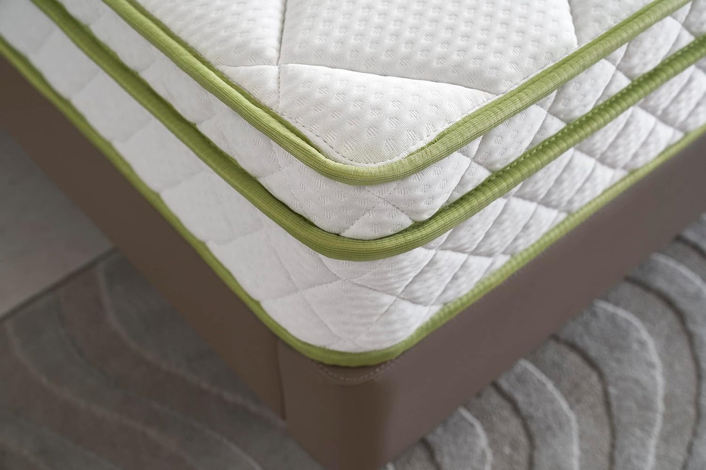 Oliver & Smith Colchón híbrido de 8 pulgadas de espuma fresca y cómoda, con