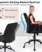 Giantex Silla de escritorio para oficina en casa, color negro, silla giratoria...