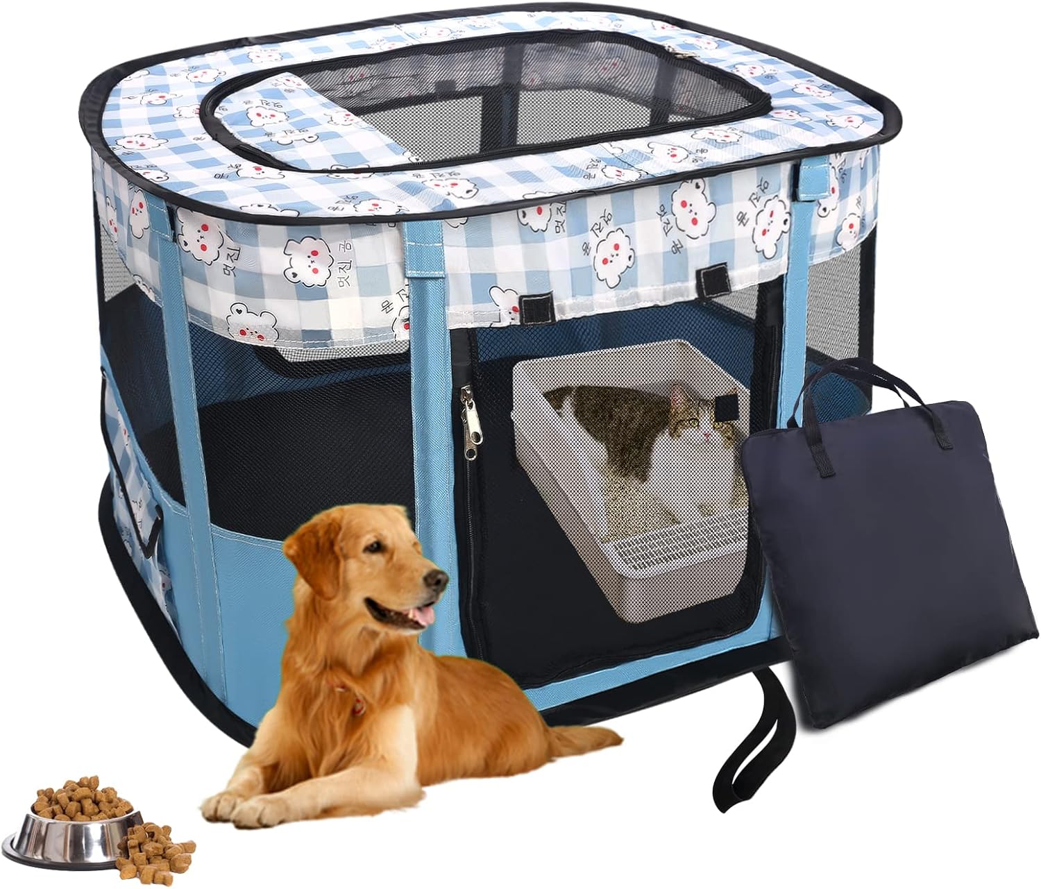 Corral de juego pop para perros y gatos, casas de mascotas para perros y gatos,...