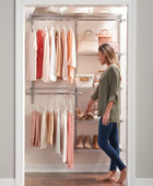 Rubbermaid Configurations - Kit de armario de lujo color titanio, 4 a 8 pies,...