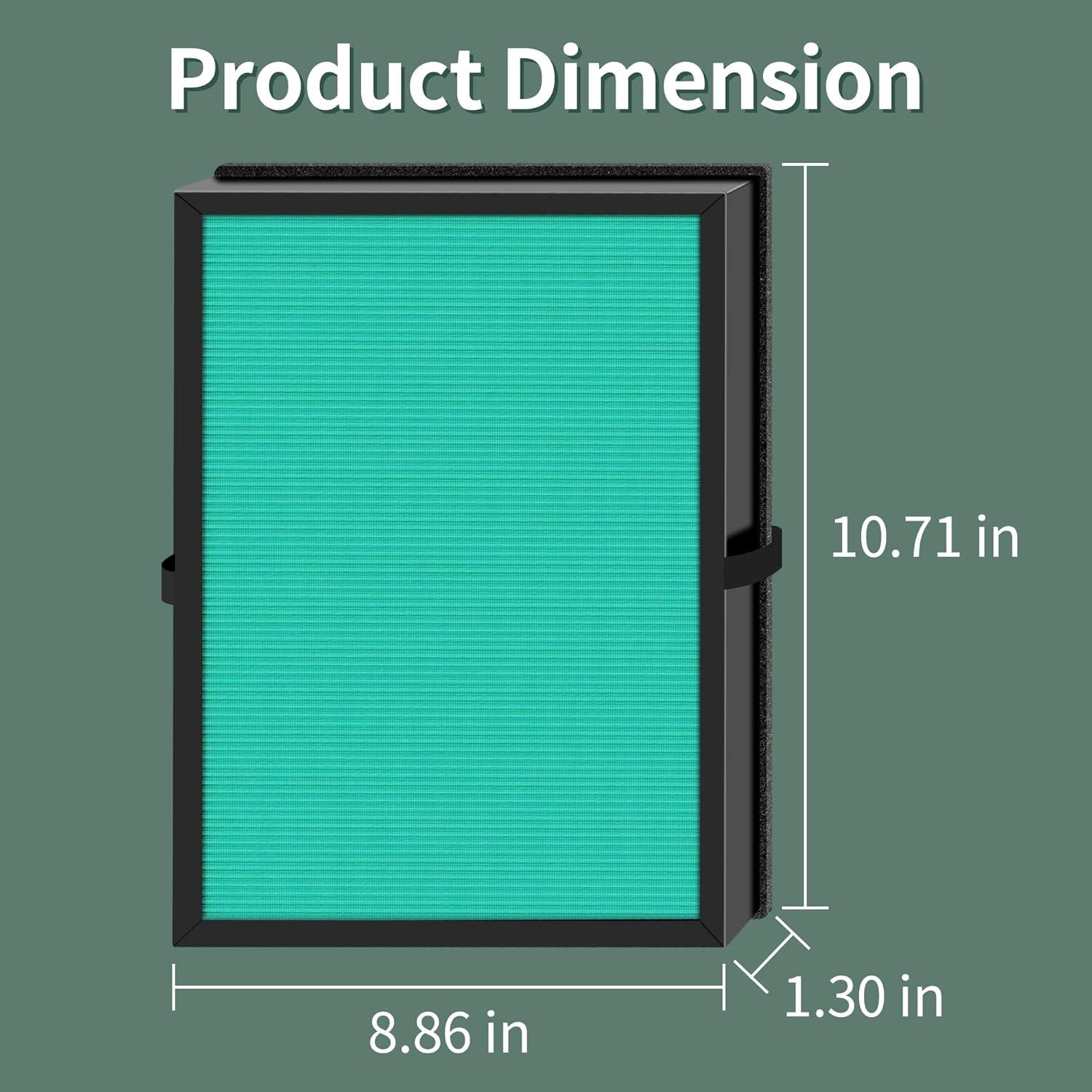 MK04 Filtro de repuesto compatible con AROEVE MK04 MG04JH purificador de aire,