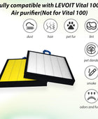 Filtro de repuesto para purificador de aire LEVOIT Vital 100S, HEPA 3 en 1,...