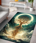 Alfombra vikinga para dormitorio, sala de estar, regalo para amantes de la...