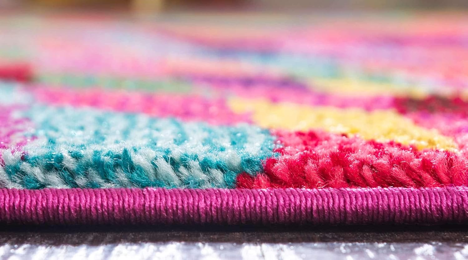 Unique Loom Estrella Collection - Alfombra geométrica, abstracta, colorida,...
