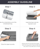 Bedsure - Cama ortopédica mediana para perros, sofá cama impermeable para...