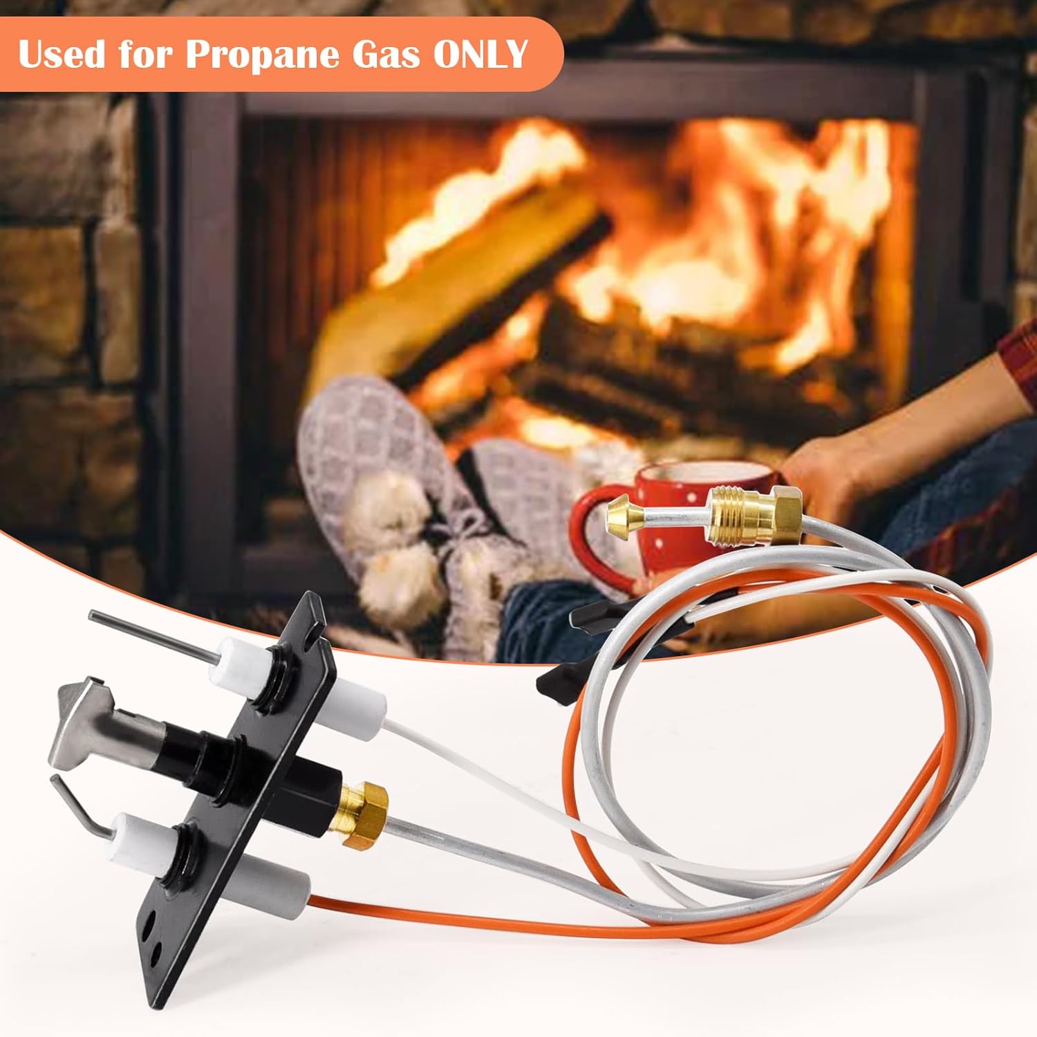Hiorucet Pilot Assembly 4021-423 - Conjunto de gas propano para calentador...