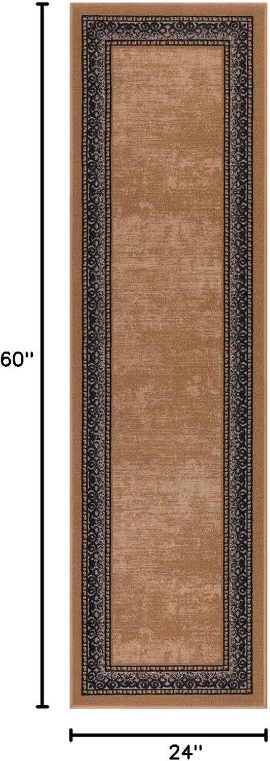 Antep Rugs Alfombras Bordered Modern 2x5 antideslizante (antideslizante) pelo...