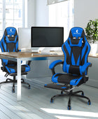 Silla de juegos con reposabrazos y reposapiés Linkage, silla de videojuegos de...