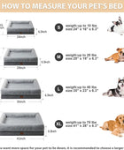 BFPETHOME Sofá cama para perros grandes, cama lavable para perros grandes con...