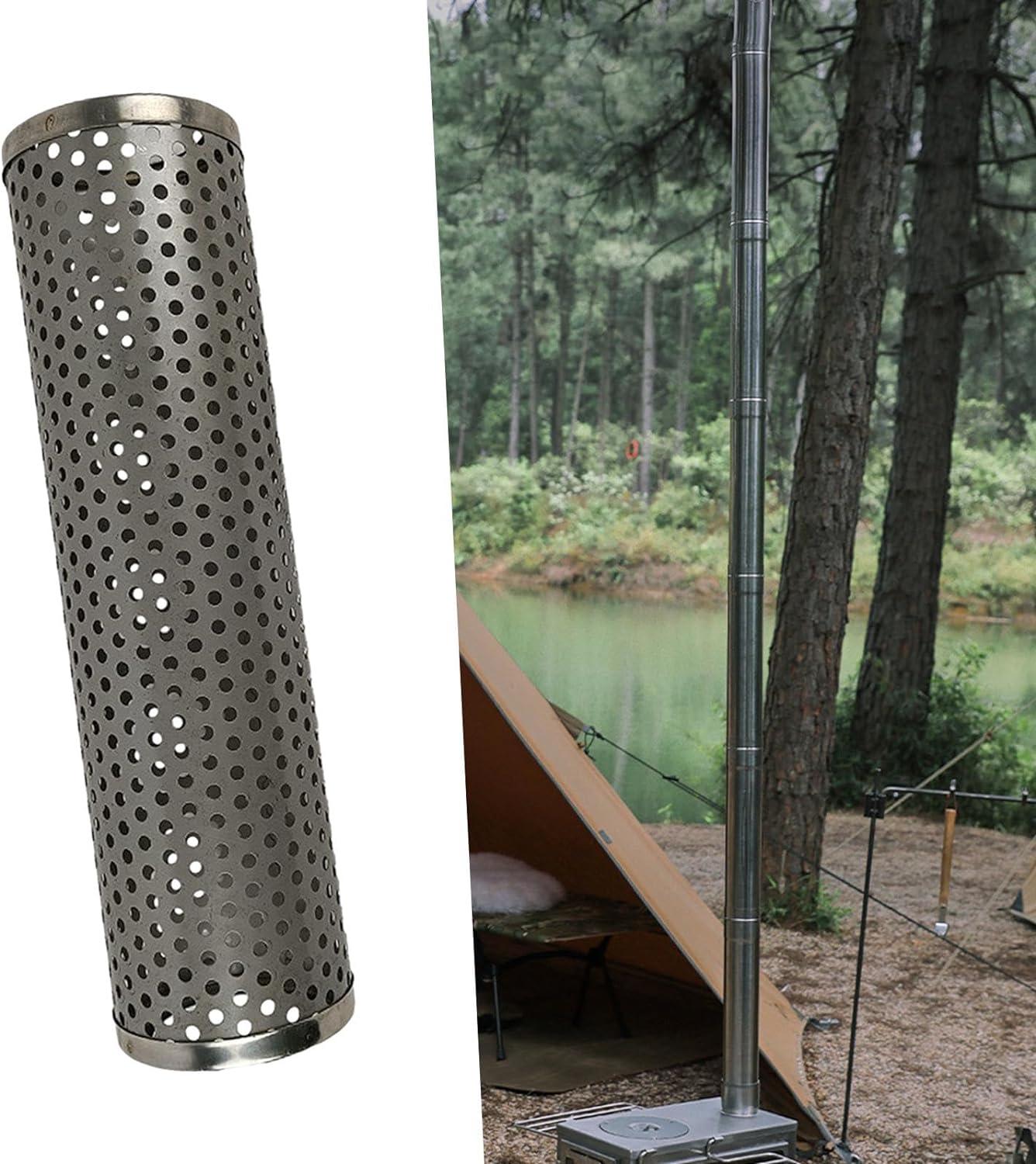 Cubierta de tubo de chimenea antiquemaduras de disipación de calor duradera