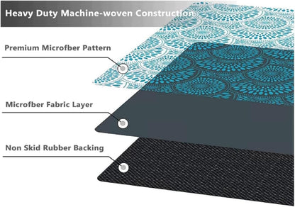 Alfombra moderna que no desprende pelusa con ilusión estéreo 3D en negro y