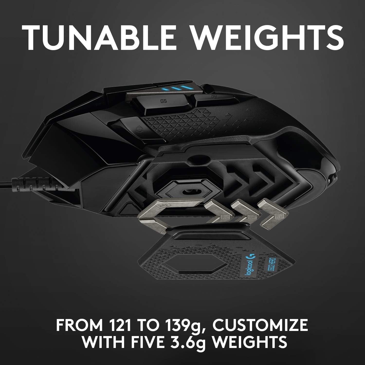 Logitech G502 HERO - Mouse para juegos de alto rendimiento con cable, sensor...
