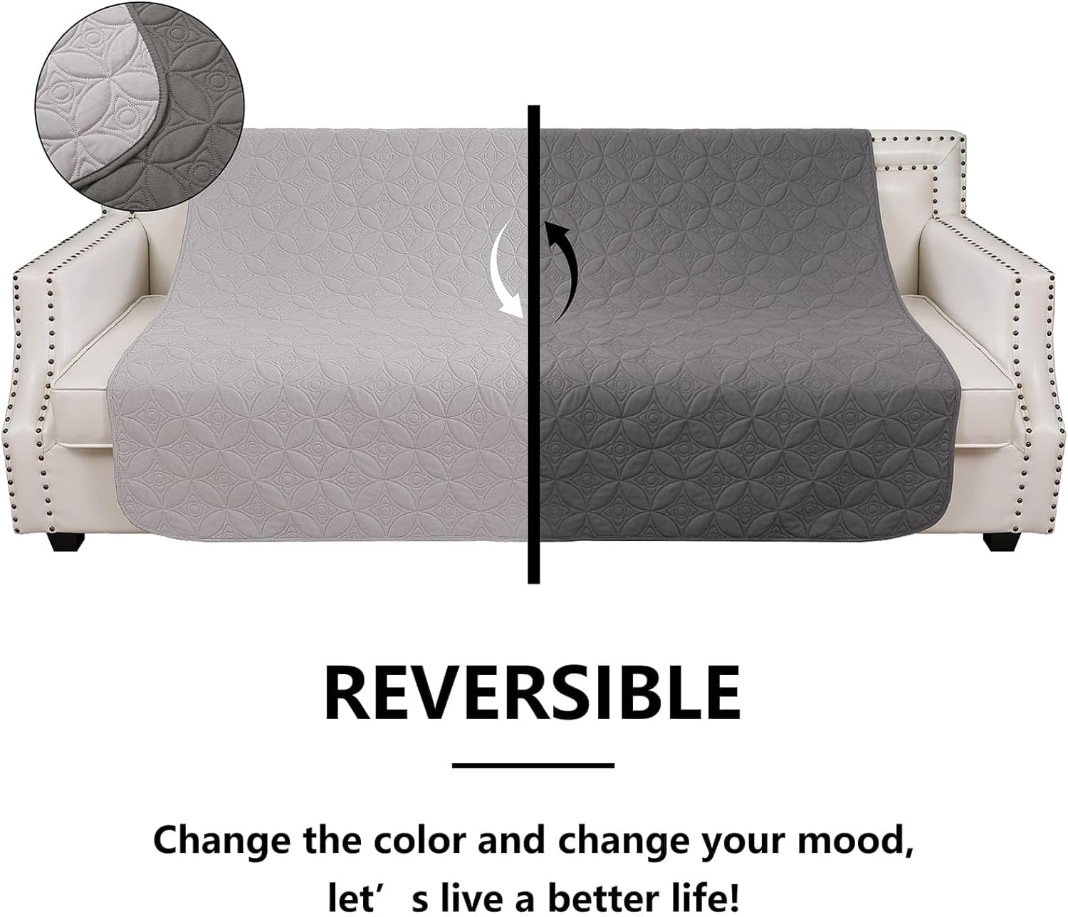 Manta impermeable para perro, 82 x 102 pulgadas, fundas para sofá y cama,...
